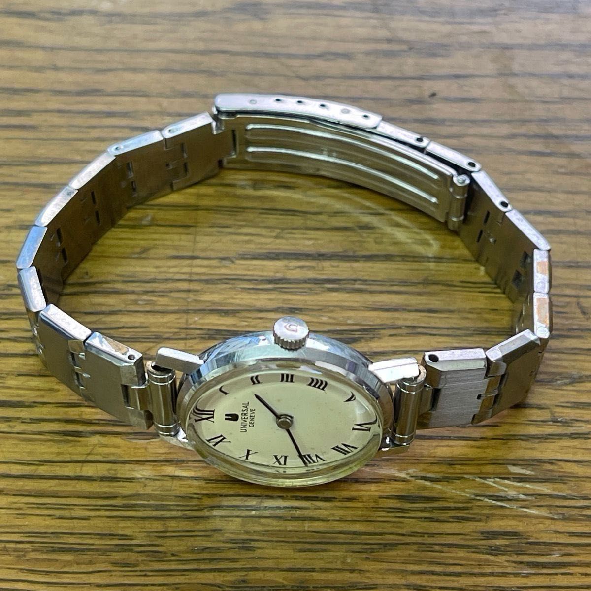 稼働 UNIVERSAL GENEVE 18k 金無垢 腕時計 レディース 手巻き 稼働 UNIVERSAL GENEVE 18k 金無垢 腕時計 レディース 手巻き