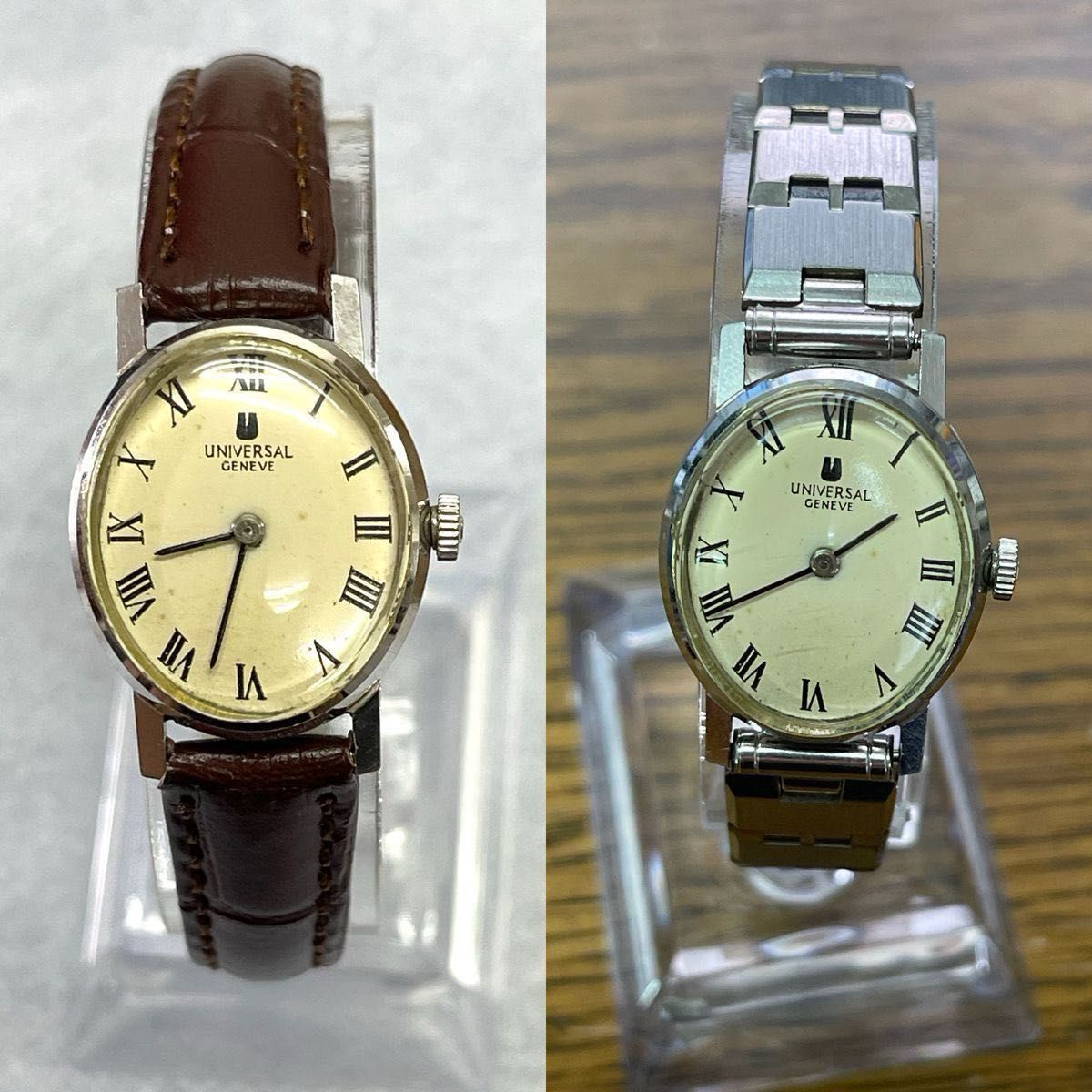 稼働 UNIVERSAL GENEVE 18k 金無垢 腕時計 レディース 手巻き 稼働 UNIVERSAL GENEVE 18k 金無垢 腕時計 レディース 手巻き
