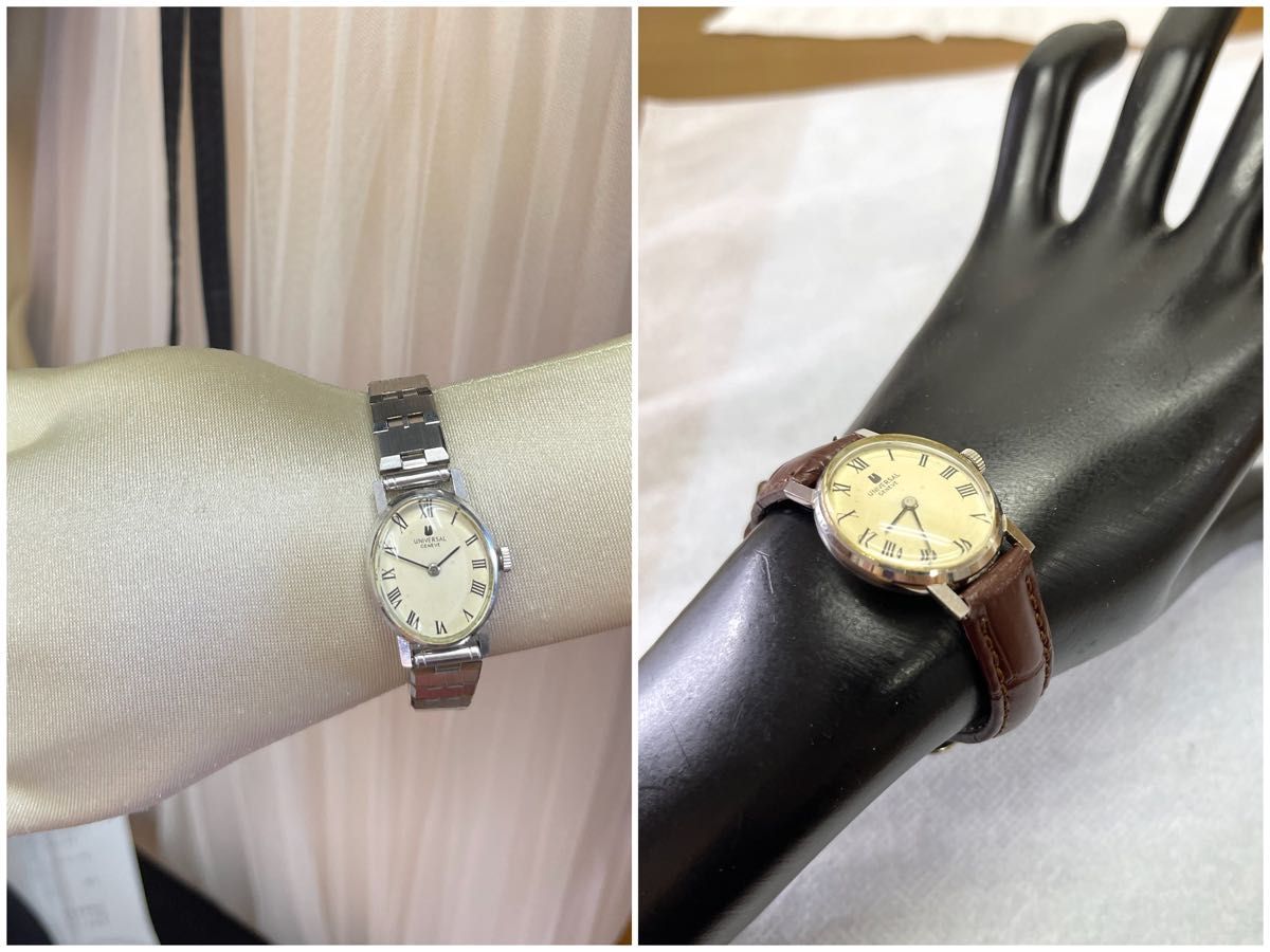 稼働 UNIVERSAL GENEVE 18k 金無垢 腕時計 レディース 手巻き 稼働 UNIVERSAL GENEVE 18k 金無垢 腕時計 レディース 手巻き