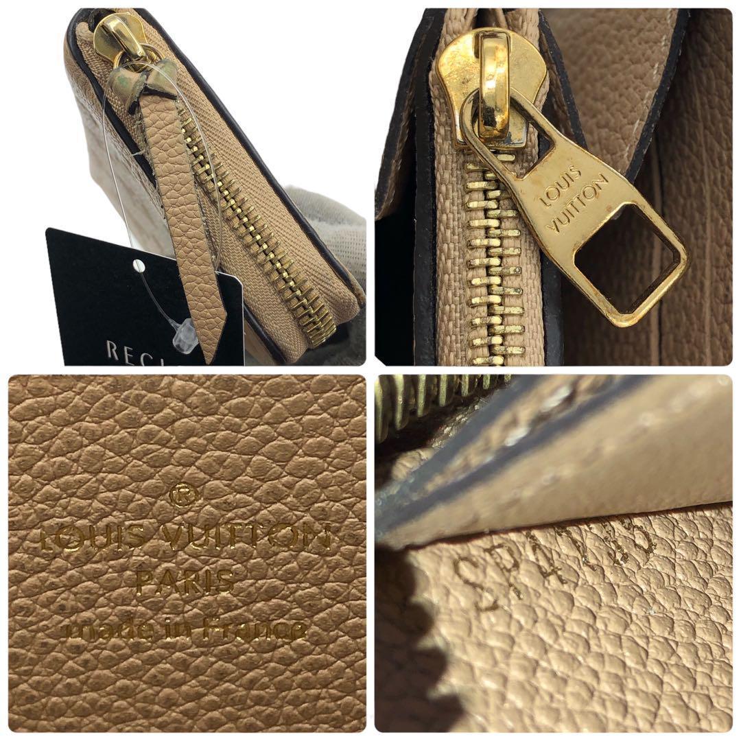 1円 極美品 LOUIS VUITTON ルイヴィトン M69034 長財布 ジッピーウォレット ラウンドファスナー モノグラム アンプラント トゥルトレール_画像6