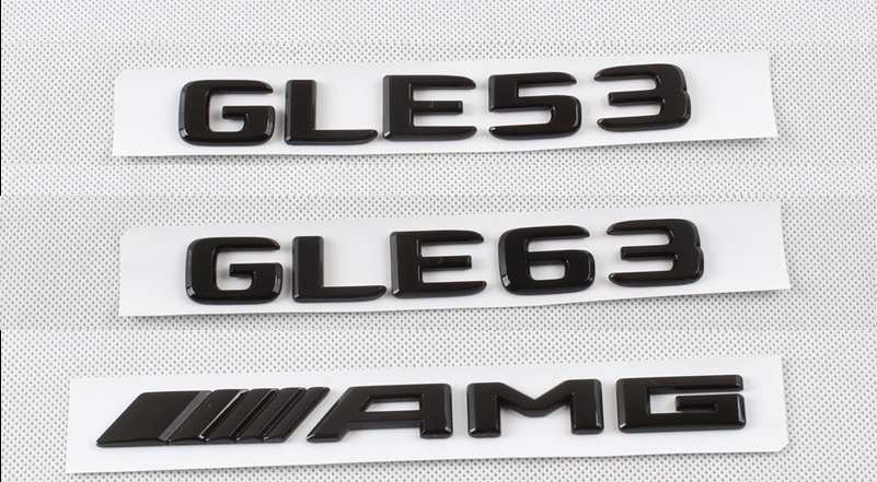 ベンツAMG GLE53 GLE63　AMG グロスブラック　エンブレム_画像1