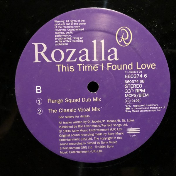 Rozalla / This Time I Found Love_画像3