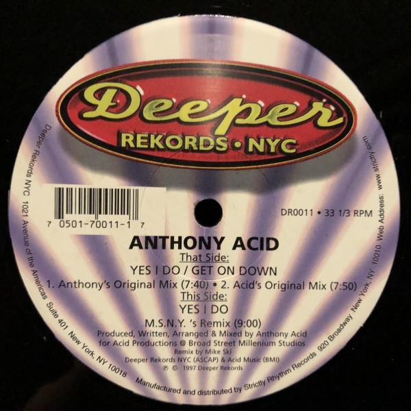 Anthony Acid / Yes I Do , Get On Down_画像1