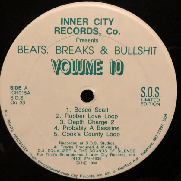 DJ Equalizer & The Sounds Of Silence / Beats, Breaks & Bullshit Volume 10_画像2