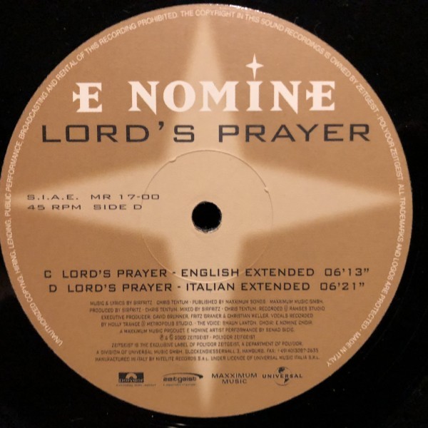 E Nomine / Lord's Prayer_画像2