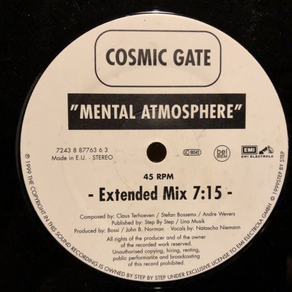 Cosmic Gate / Mental Atmosphere_画像2