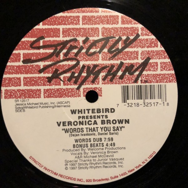 Whitebird Presents Veronica Brown / Words That You Say_画像3