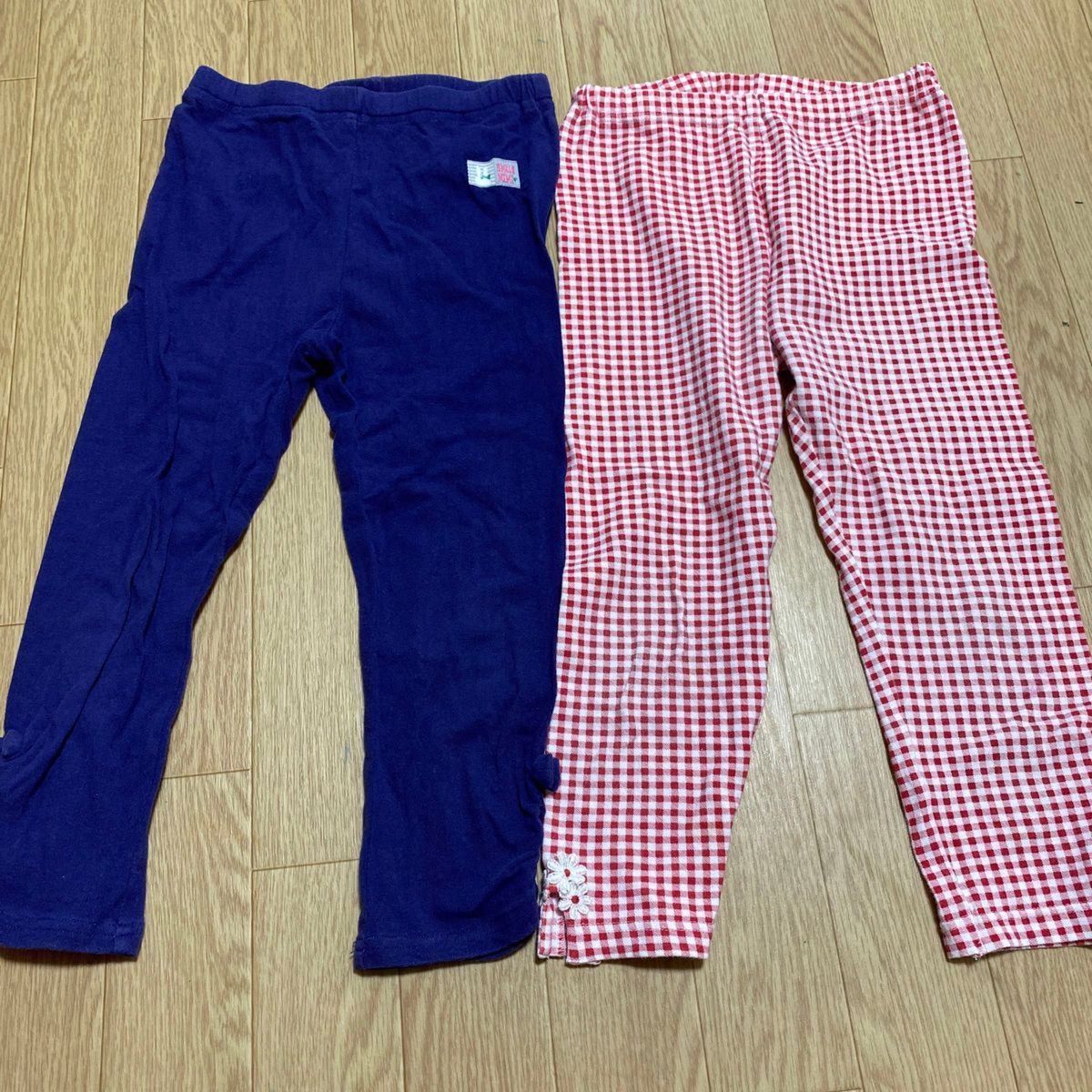 キッズ子ども女の子ボトムスズボンレギンスパンツ2点セット130