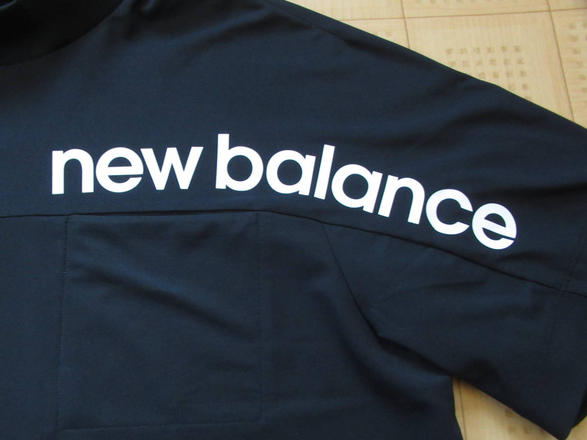 即決 New Balance GOLF メンズ半袖モックネックシャツ ブラック 6サイズ XLサイズ相当 ニューバランス ゴルフの画像3