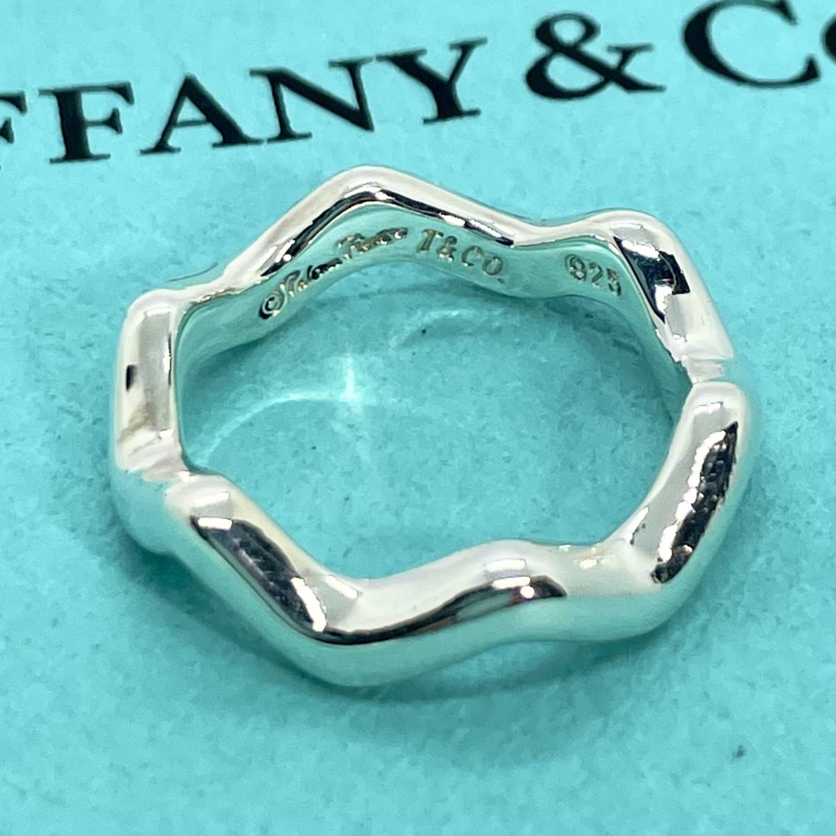 ティファニー ジグザグ ウェーブ シルバー リング 9.5号 Tiffany ★497の画像7