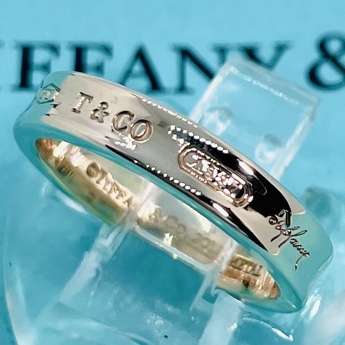 希少】12 5号 ティファニー TIFFANY&Co ナロー ルベドメタル リング