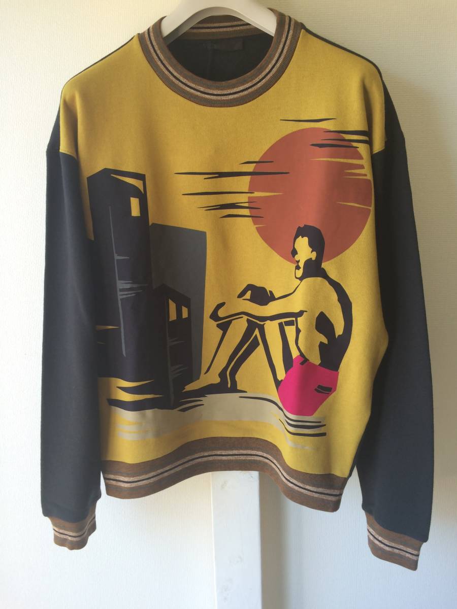 【高額売筋】 新品 プラダ 14SS サーファー柄 スウェット XL prada アロハ トップス その他 【高額売筋】 新品 プラダ 14SS サーファー柄 スウェット XL prada アロハ トップス その他
