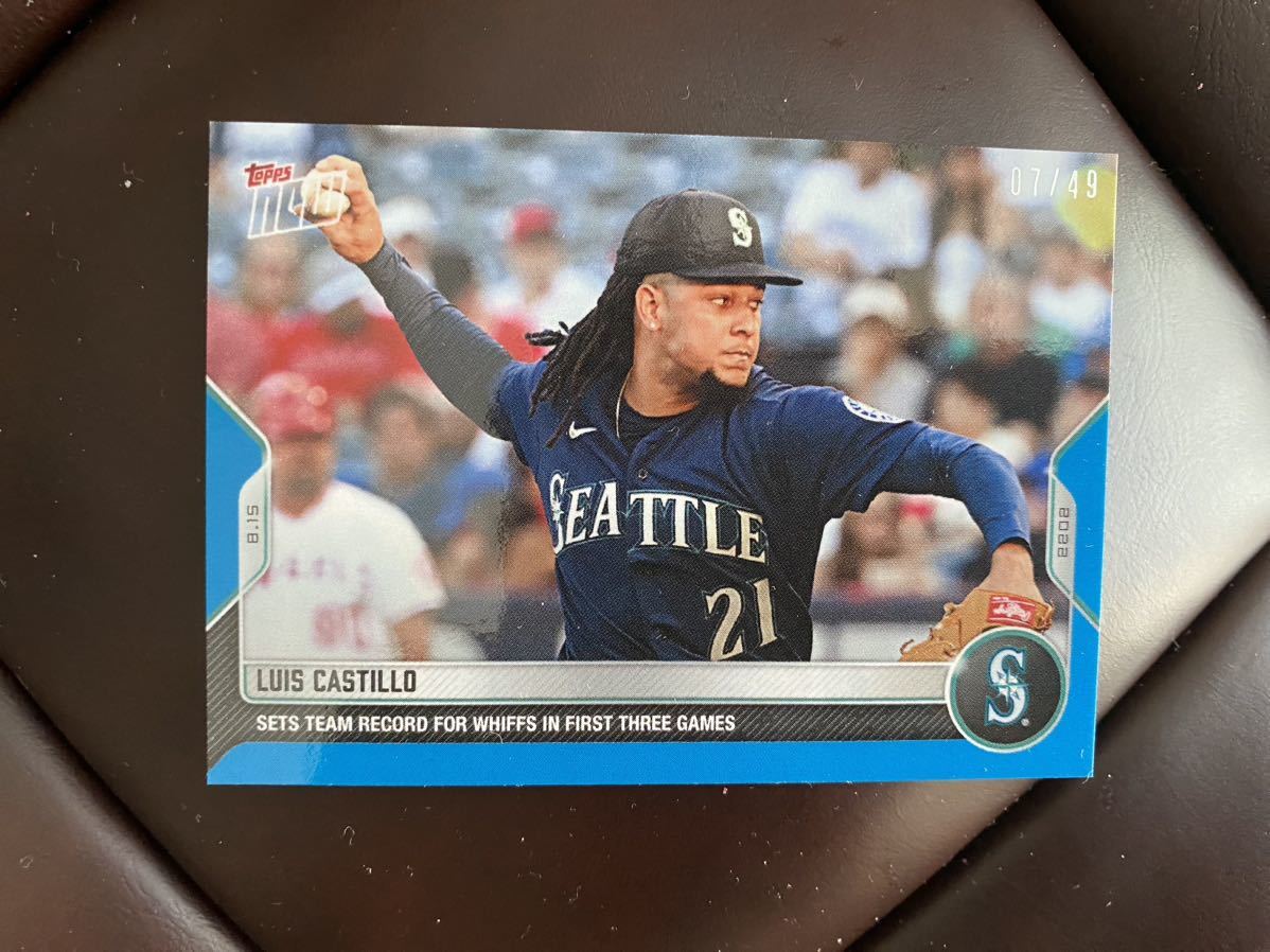 何でも揃う 2022TOPPSNOWLUISCASTILO07/49MLBトレカマリナーズ Topps