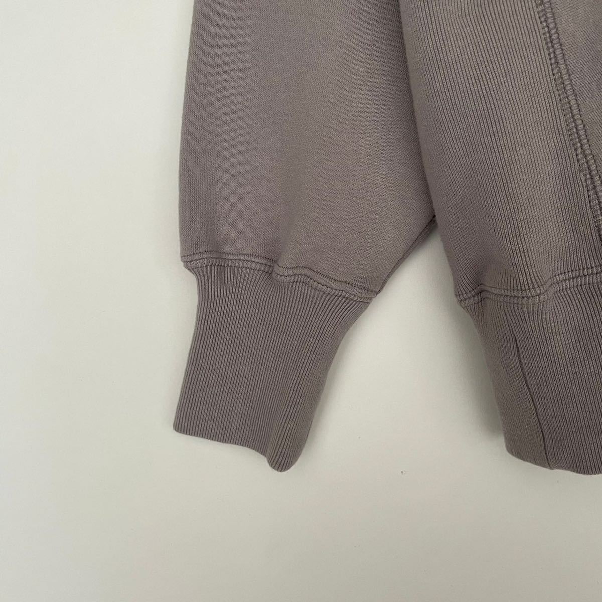 YOUNG & OLSEN The DRYGOODS STORE ヤングアンドオルセン 新品 タグ付き 完売色 2 REVERSE LACE UP SWEAT グレー コットン100% size 2