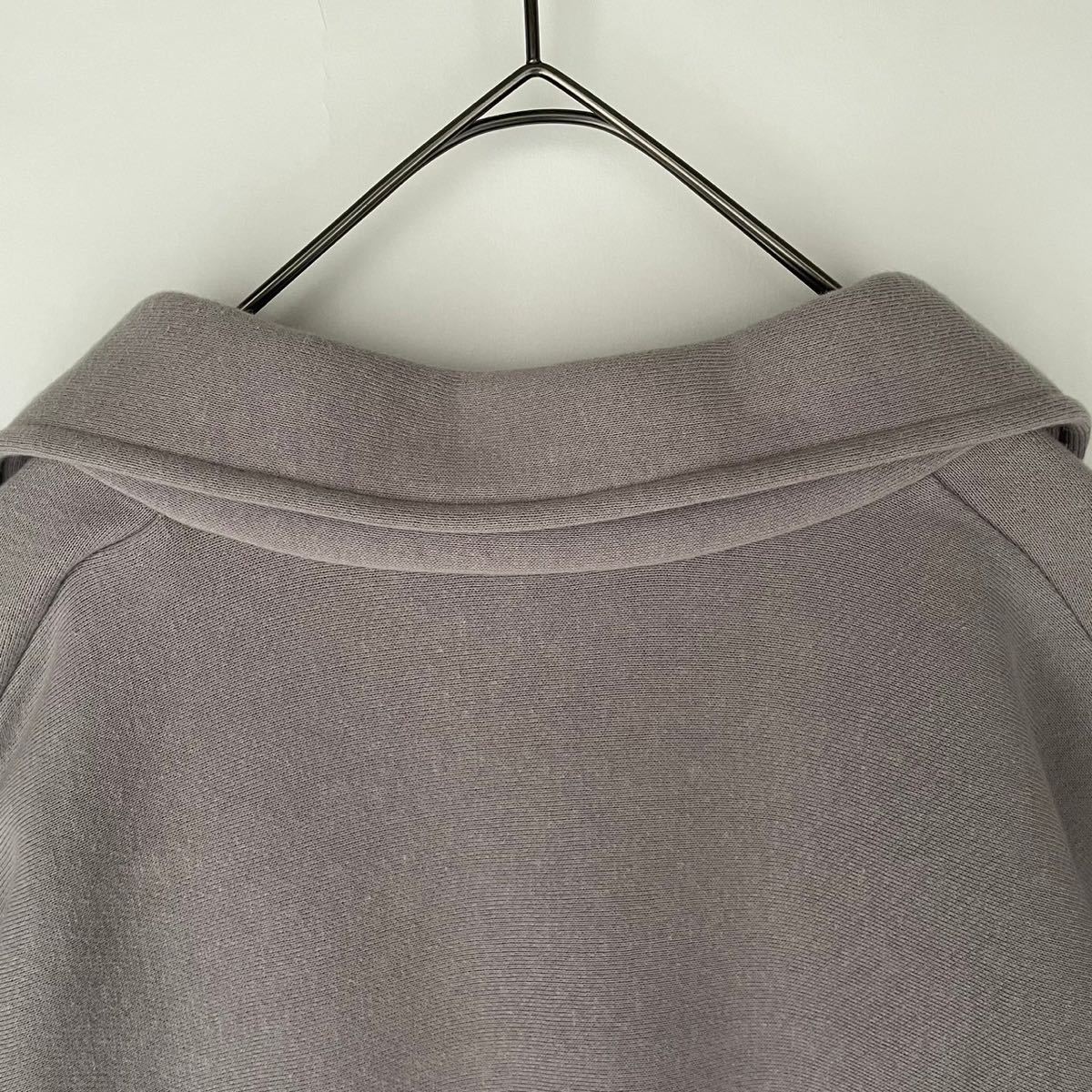 YOUNG & OLSEN The DRYGOODS STORE ヤングアンドオルセン 新品 タグ付き 完売色 2 REVERSE LACE UP SWEAT グレー コットン100% size 2