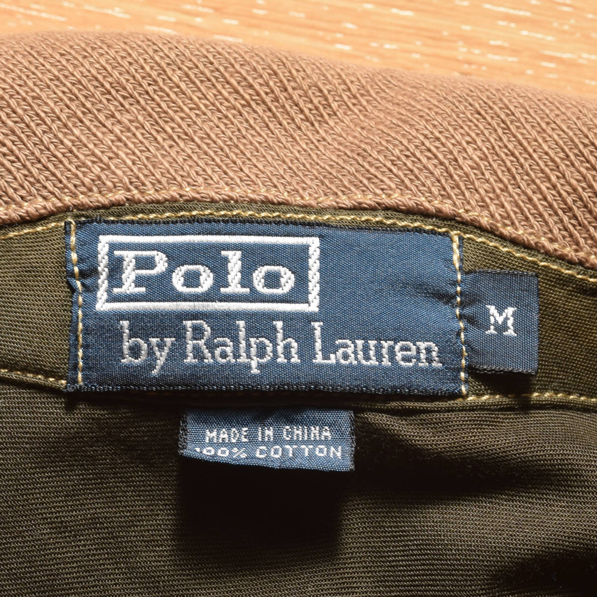 メンズM レア！POLO ラルフローレン コットン ミリタリー ジャケット ハンティング コート ブラウン ポロ 古着 ビンテージ RRL_画像3