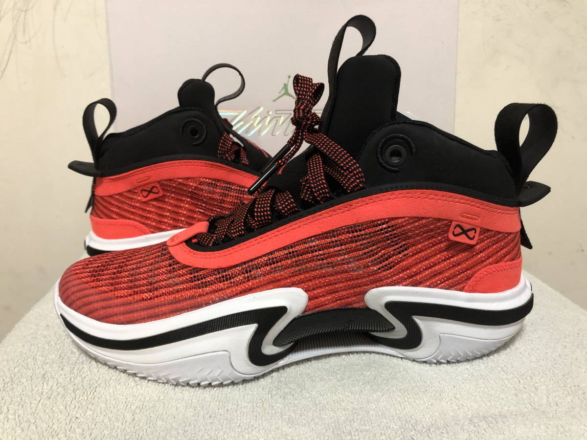 新品 NIKE AIR JORDAN XXXVI GS 24.5cm 定価15,400円 ナイキ エアジョーダン36 36 24.5 red 赤 ジョーダン バッシュ_画像2