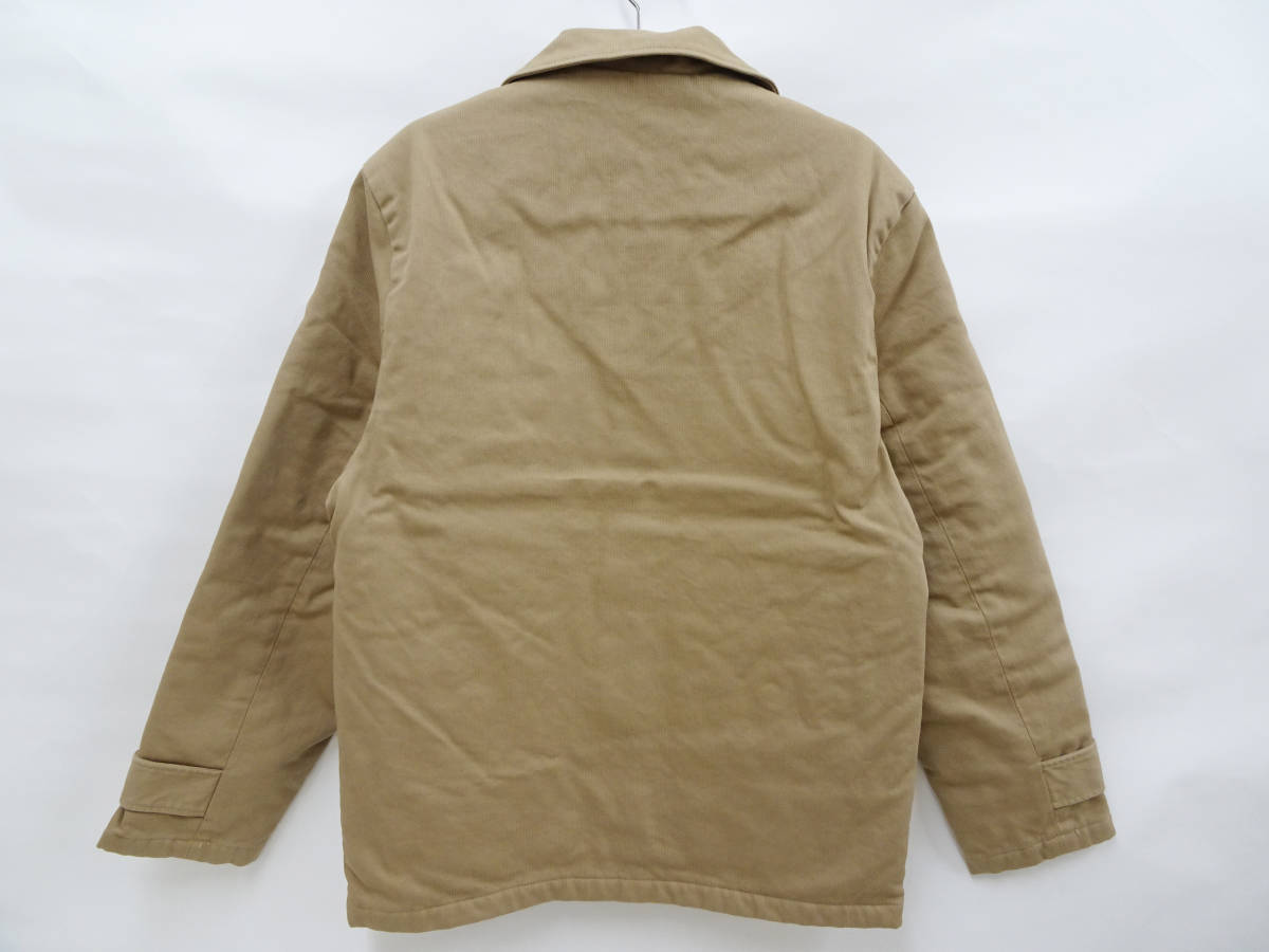 桃太郎ジーンズ ピケ ファティーグジャケット 03-178 ミリタリースタイル ハーフコート ベージュ 42(XL)多少汚れ 50%オフ (半額) 即決 新品
