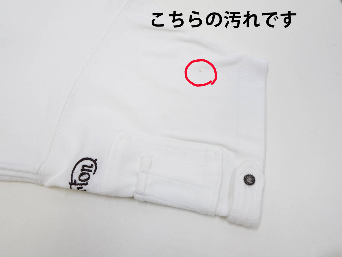 ノートンモーターサイクル 半袖 Tシャツ Norton クイックドライ ポケット付き 72N1017 白 (L) 汚れあり 50%オフ (半額) 送料無料 即決 新品_画像5