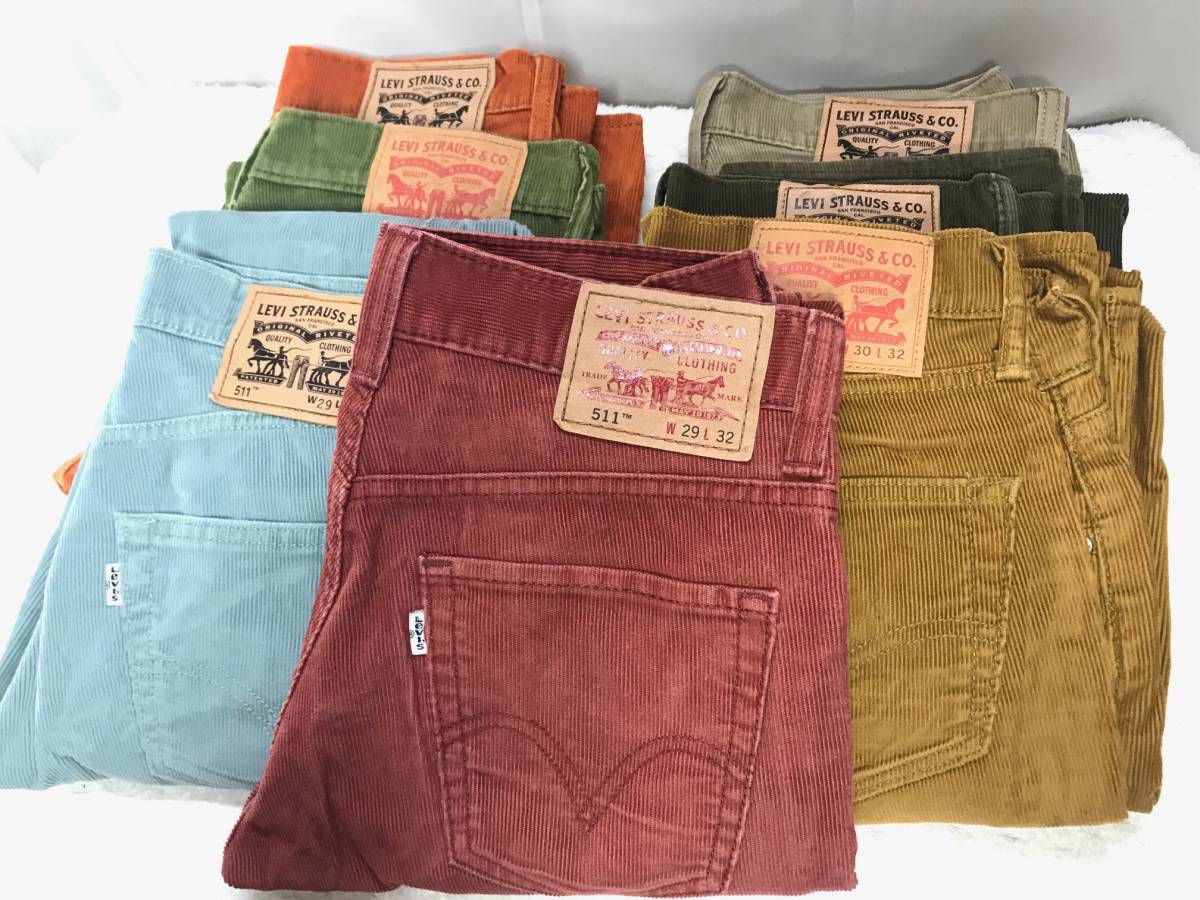 リーバイス/511/35本セット/ LEVI'S/デニム/コーデユロイ/カラー/w28/w29/w30/全て丈詰め無し_画像7