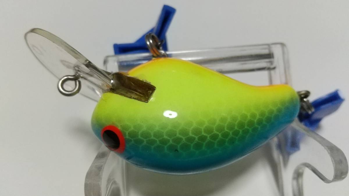 ８　ダイビング キラーB1　グロー 夜光　DIVING Killer 約4.5cm　バグリー　Bagley's　バルサ BALSA CRANK シャロークランク BOX保管未使用_画像2