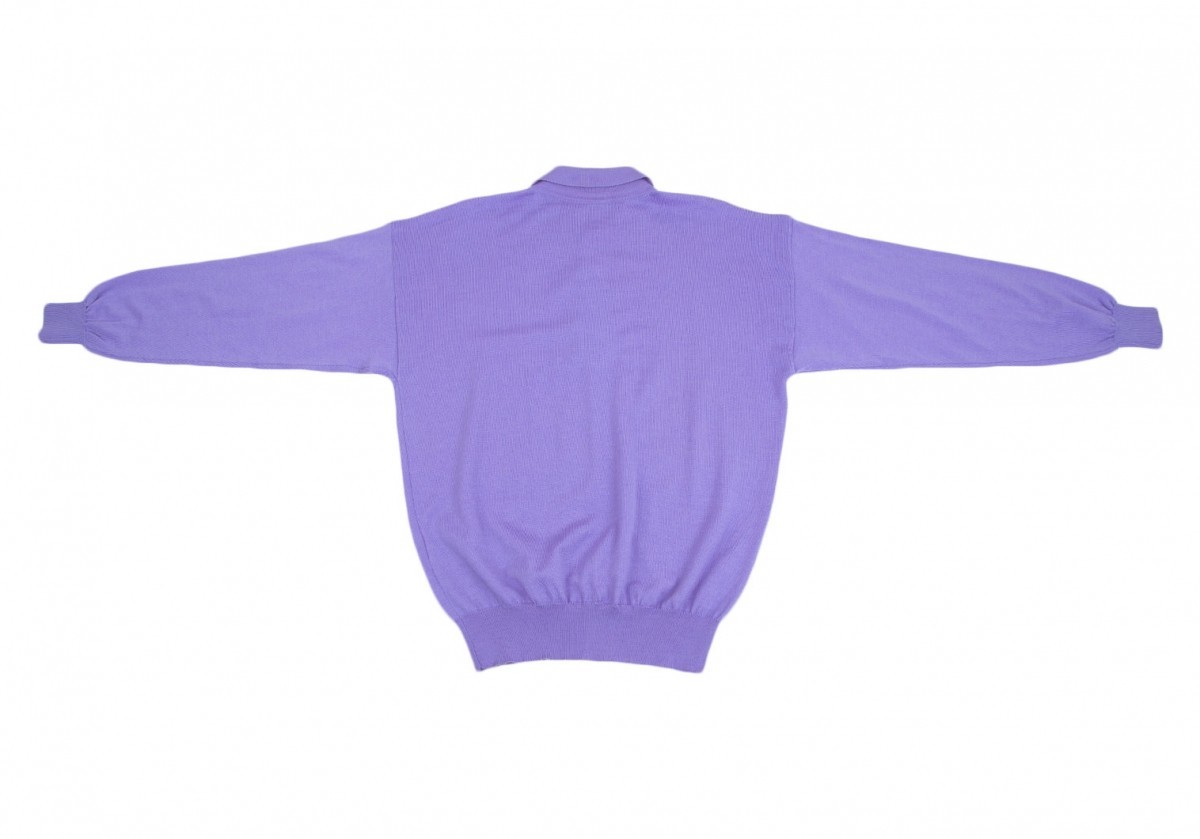 veru suspension VERSUS lion button collar attaching knitted sweater purple 48