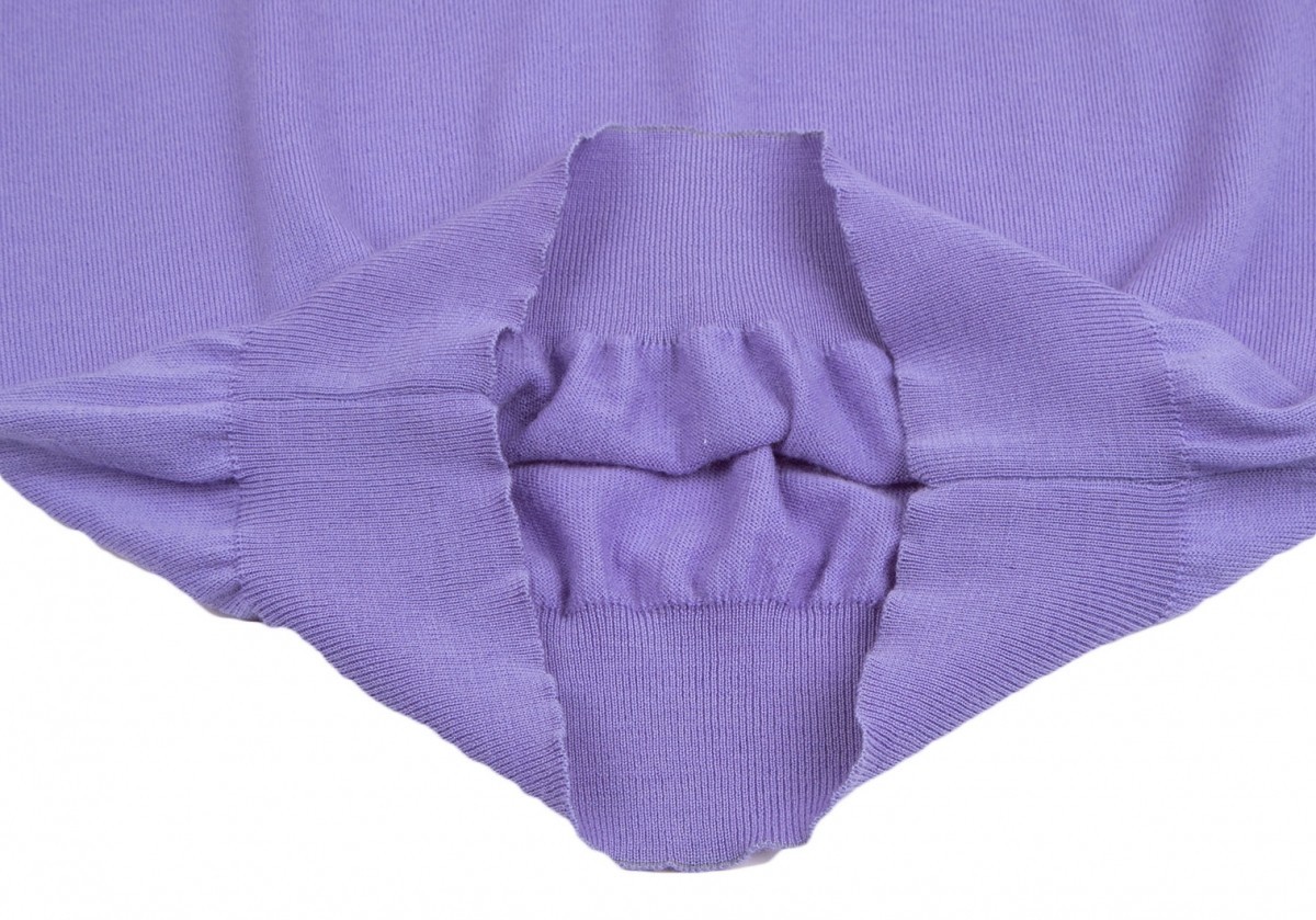 veru suspension VERSUS lion button collar attaching knitted sweater purple 48