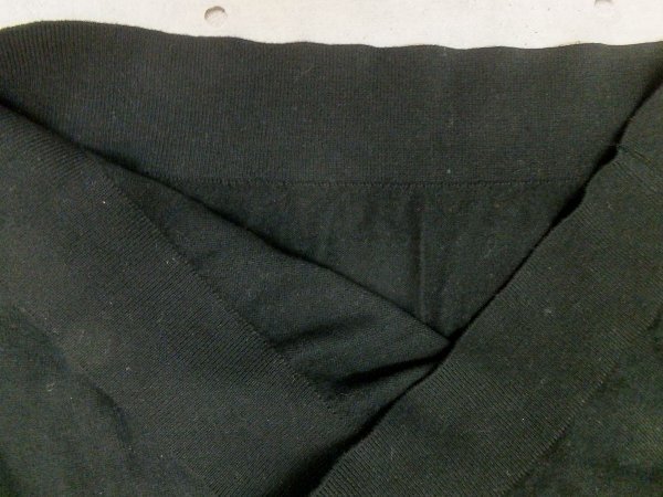 UNIQLO ユニクロ メンズ 薄手 ニットプルオーバー ニットセーター 大きいサイズ XL 綿カシミヤ 黒_画像4