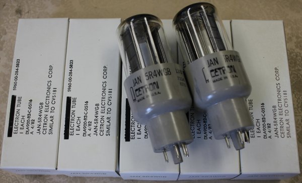 ELECTRON TUBE JAN CETRON 5R4WGB 新品、未使用品5本|代購幫