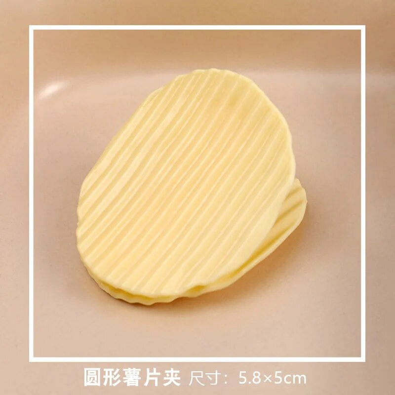 #1354# ★送料無料★ 5pcs かわいいポテトチップ モデリングクリップ オフィス スクールステーショナリー フォトデコレーション用品 文房具_画像2