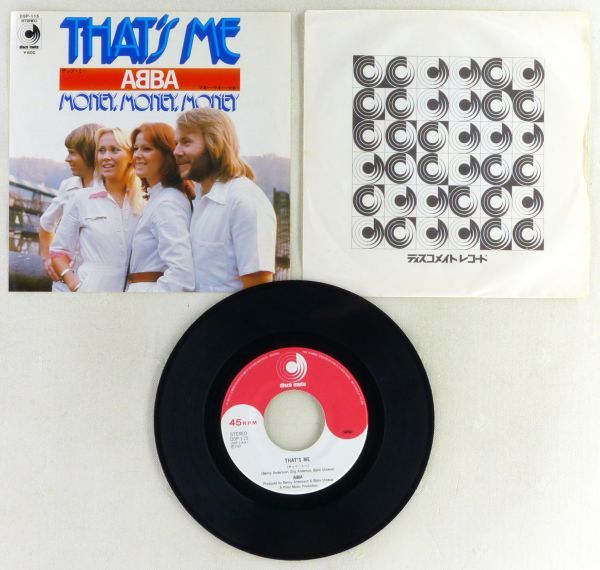 ■アバ(ABBA)｜ザッツ・ミー(That's Me)／Money, Money, Money ＜EP 1977年 日本盤＞_画像3