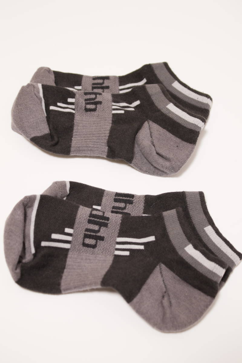 ★☆【dhb】Low Cuff Cycle Socks 6-7.5 Black サイクル ローカット ソックス　2足セット【送料無料】☆★_画像1