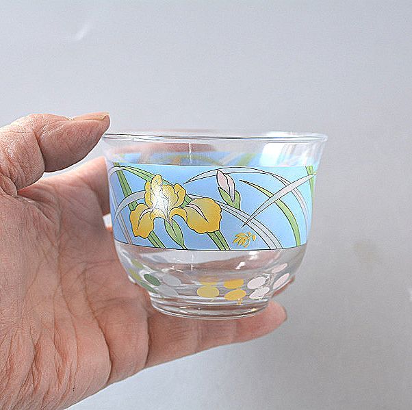  cold tea glass 4 piece teacup ayame