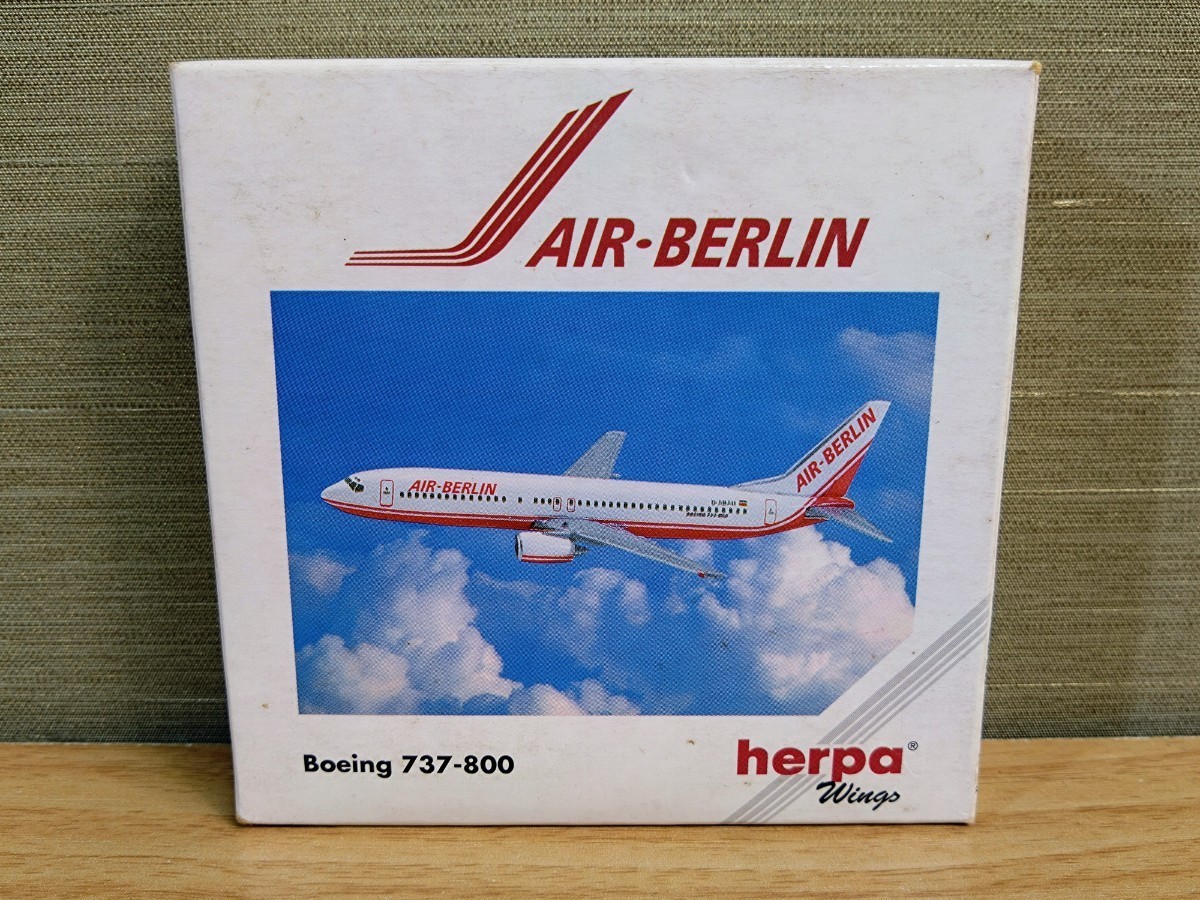 herpa Herpa 1/500 AIR-BERLINbo- wing 737-800 airplane minicar * air * Berlin *Boeing* aircraft * rare 