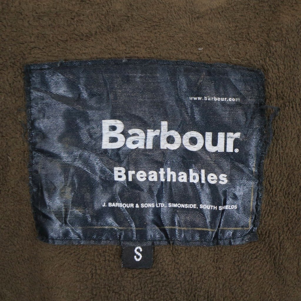 SALE/ Barbour バブアー Breathables アシュビージャケット 防寒 アウトドア ユーロ ヨーロッパ古着 モスグリーン (メンズ S) N6032_画像8