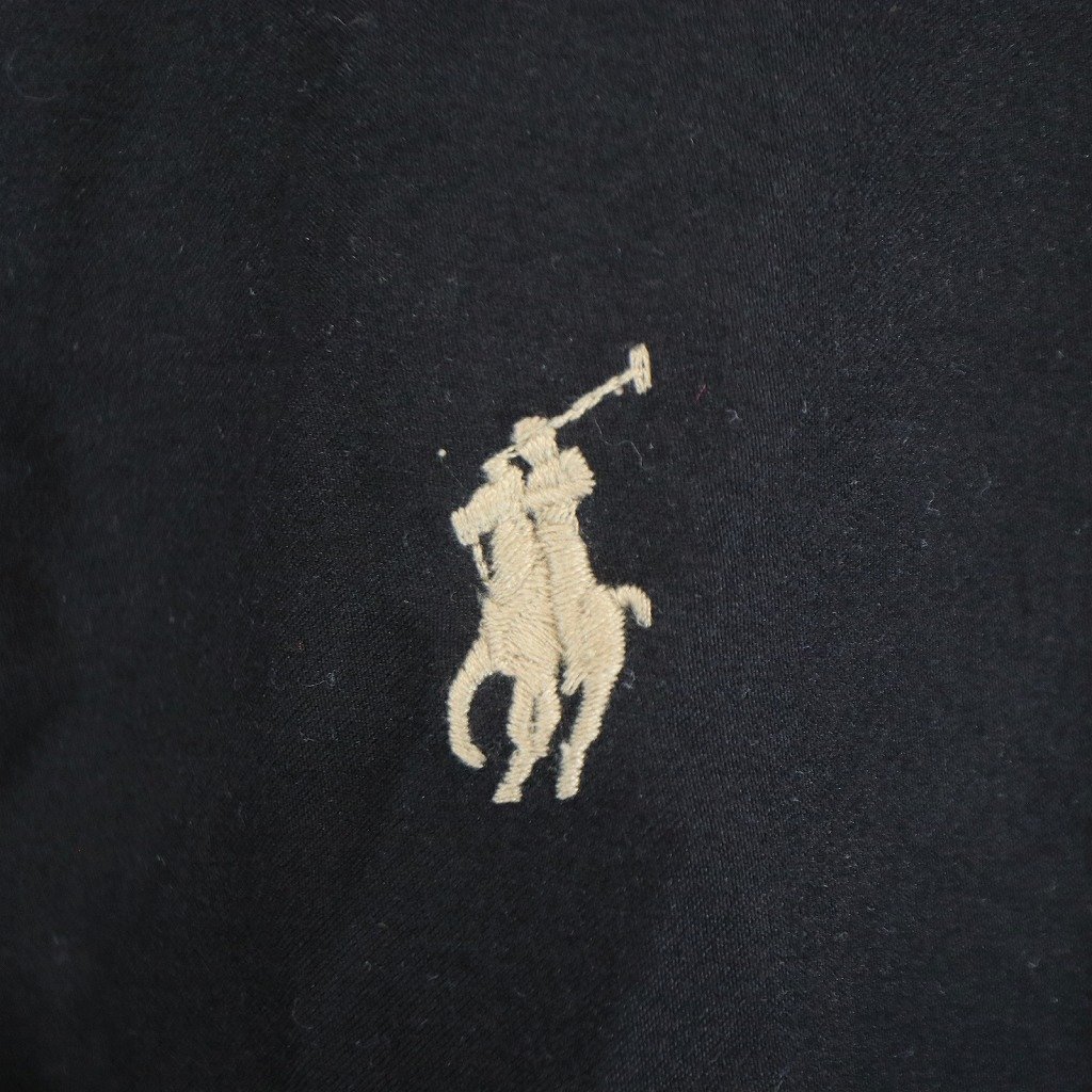 SALE/ Polo by Ralph Lauren ポロバイラルフローレン スイングトップ チンスト ワンポイント刺 ブラック (メンズ M) 中古 古着 N6381_画像5