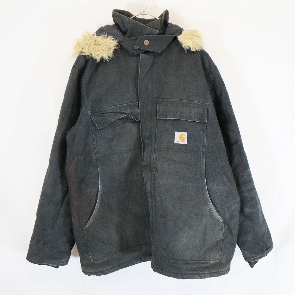 SALE/ Carhartt カーハート アークティックコート ワークジャケット フード付き 中綿 キルティング 防寒 ブラック (メンズ L) N6261