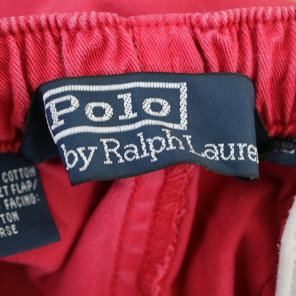SALE/ Polo by Ralph Lauren ポロバイラルフローレン ショートパンツ レッド (メンズ XL) 中古 古着 N8341_画像10