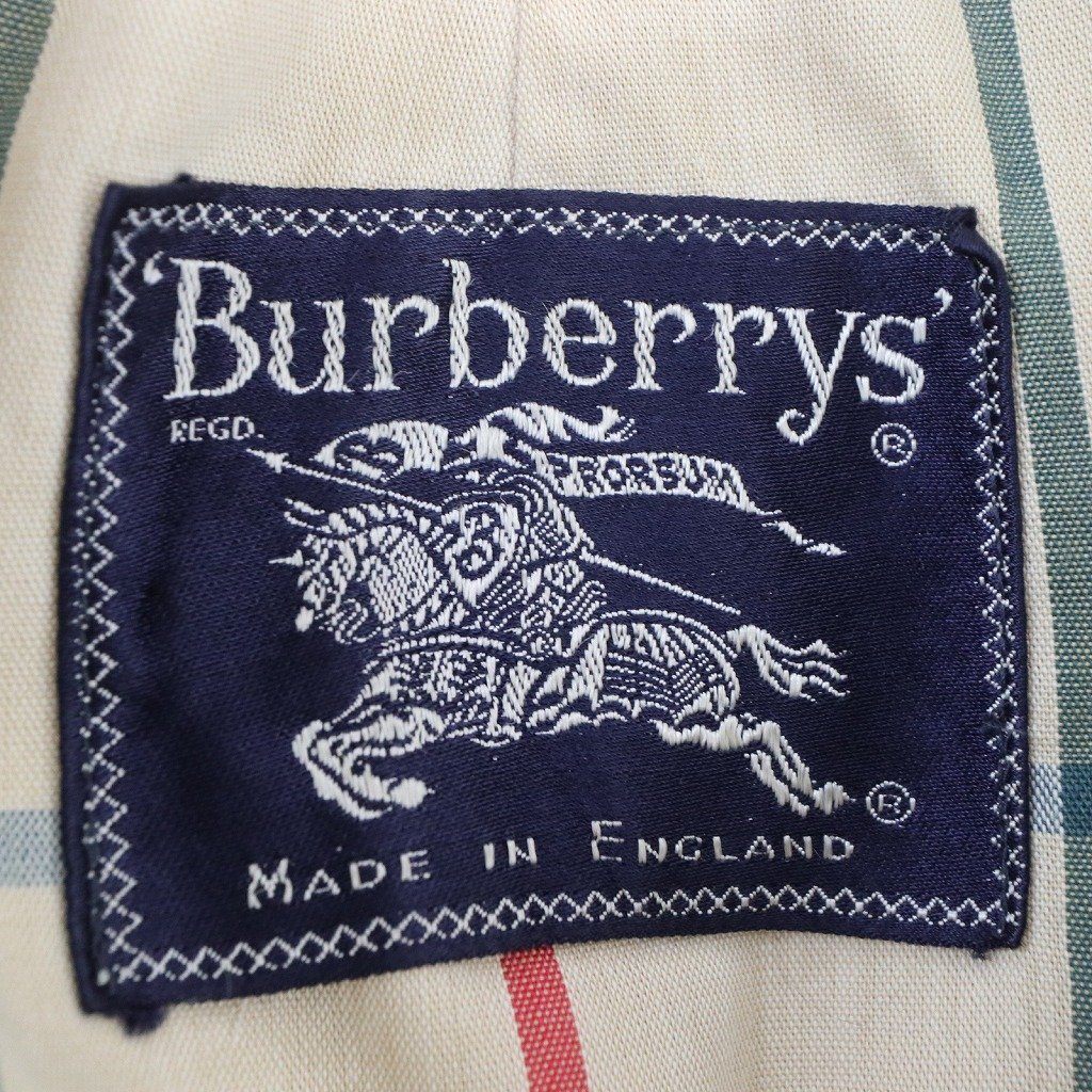 70年代 イングランド製 Burberrys バーバリーズ コート スーツ ヴィンテージ ベージュ (メンズ M相当) 中古 古着 O6258_画像9