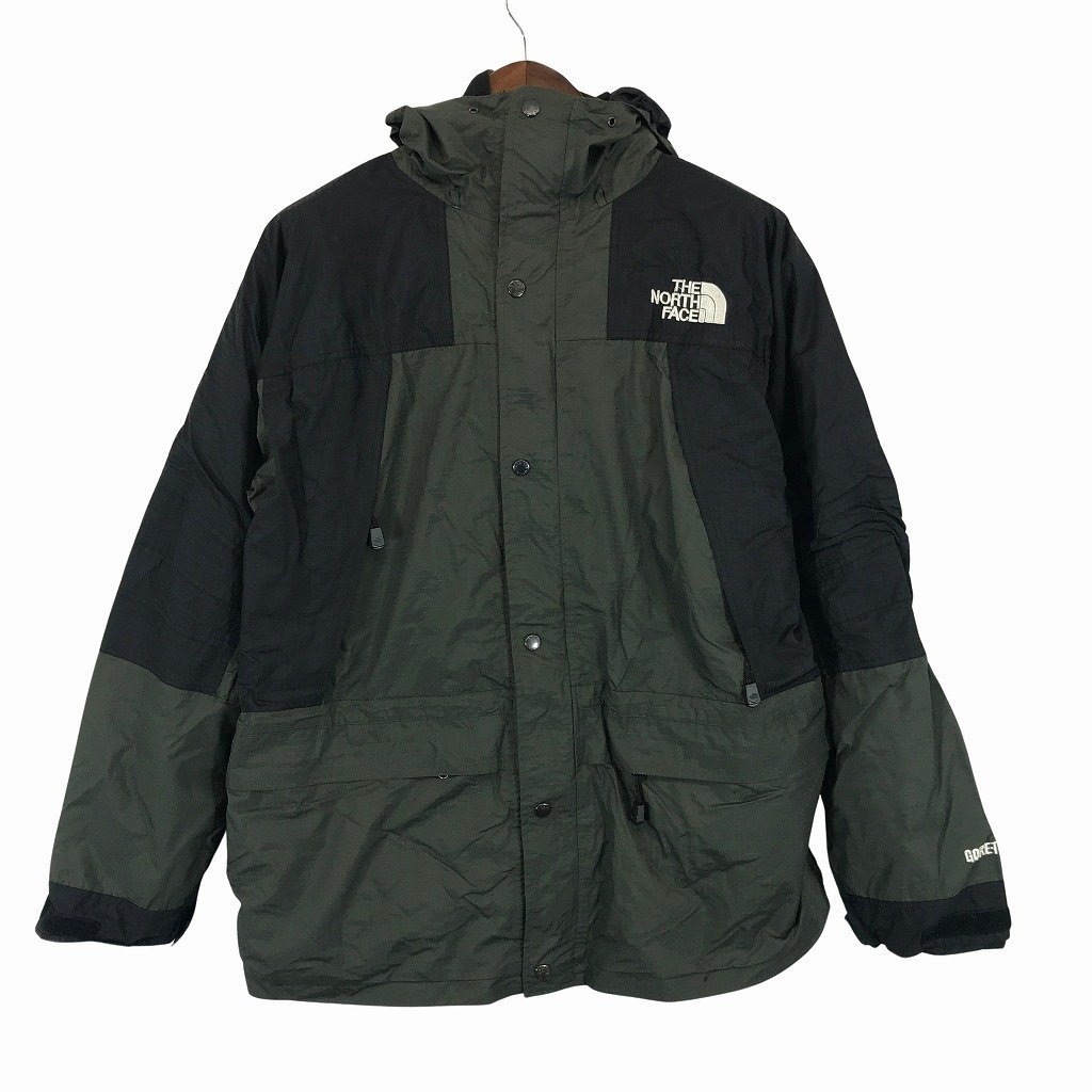 THE NORTH FACE ノースフェイス マウンテンガイドジャケット 大きいサイズ アウトドア キャンプ グリーン (メンズ XL) 中古 古着 O6264_画像1