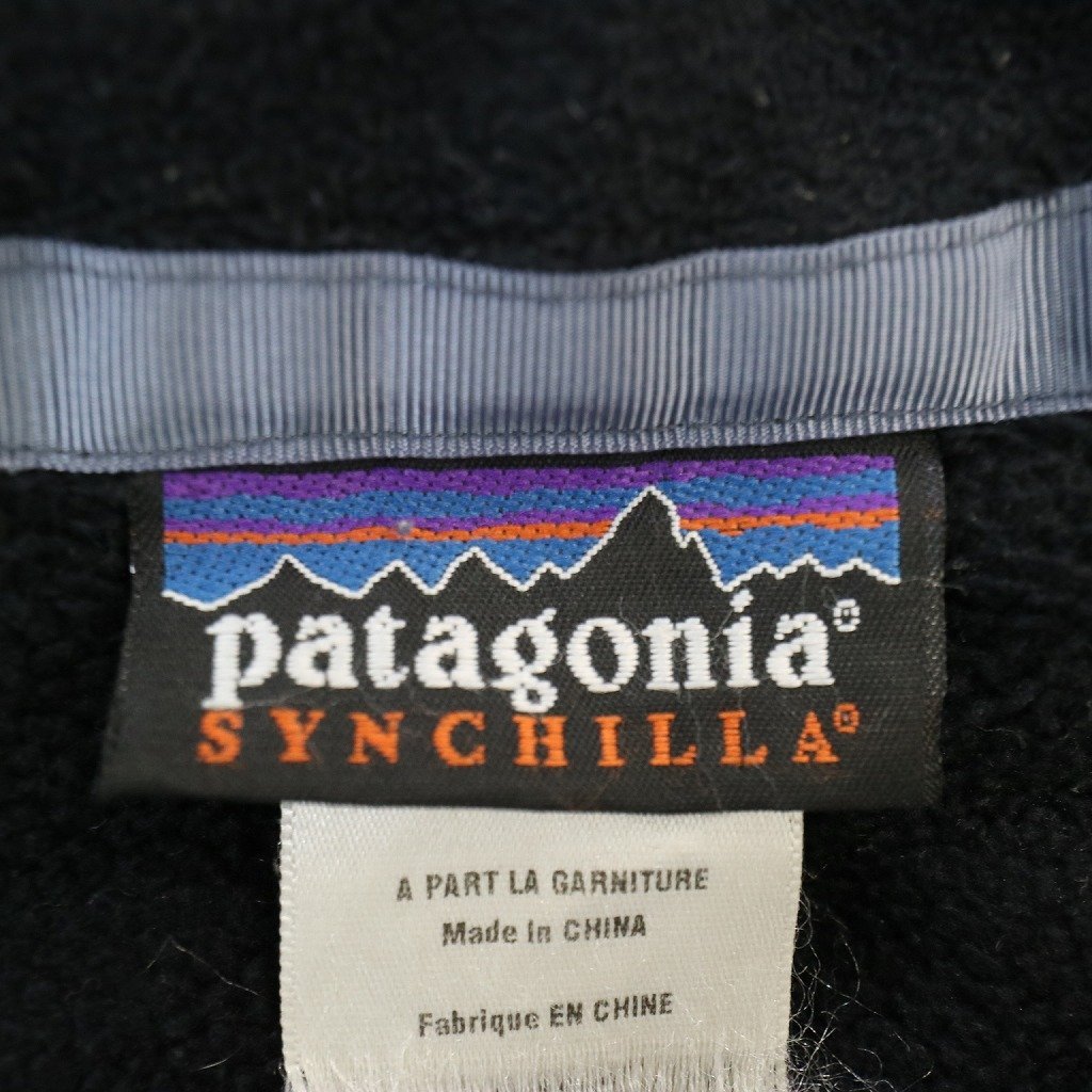 SALE/ 2000年代〜 patagonia パタゴニア SYNCHILLA シンチラ フリースジャケット アウトドア キャンプ ブラック (メンズ L相当) N9229_画像10