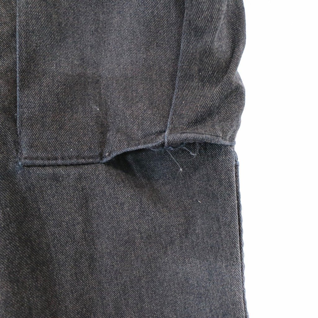 SALE/ PROPPER プロパー カーゴパンツ ミリタリー ウエストアジャスター 裾ドローストリング ブラック (メンズ SMALL-LONG) O0700_画像4