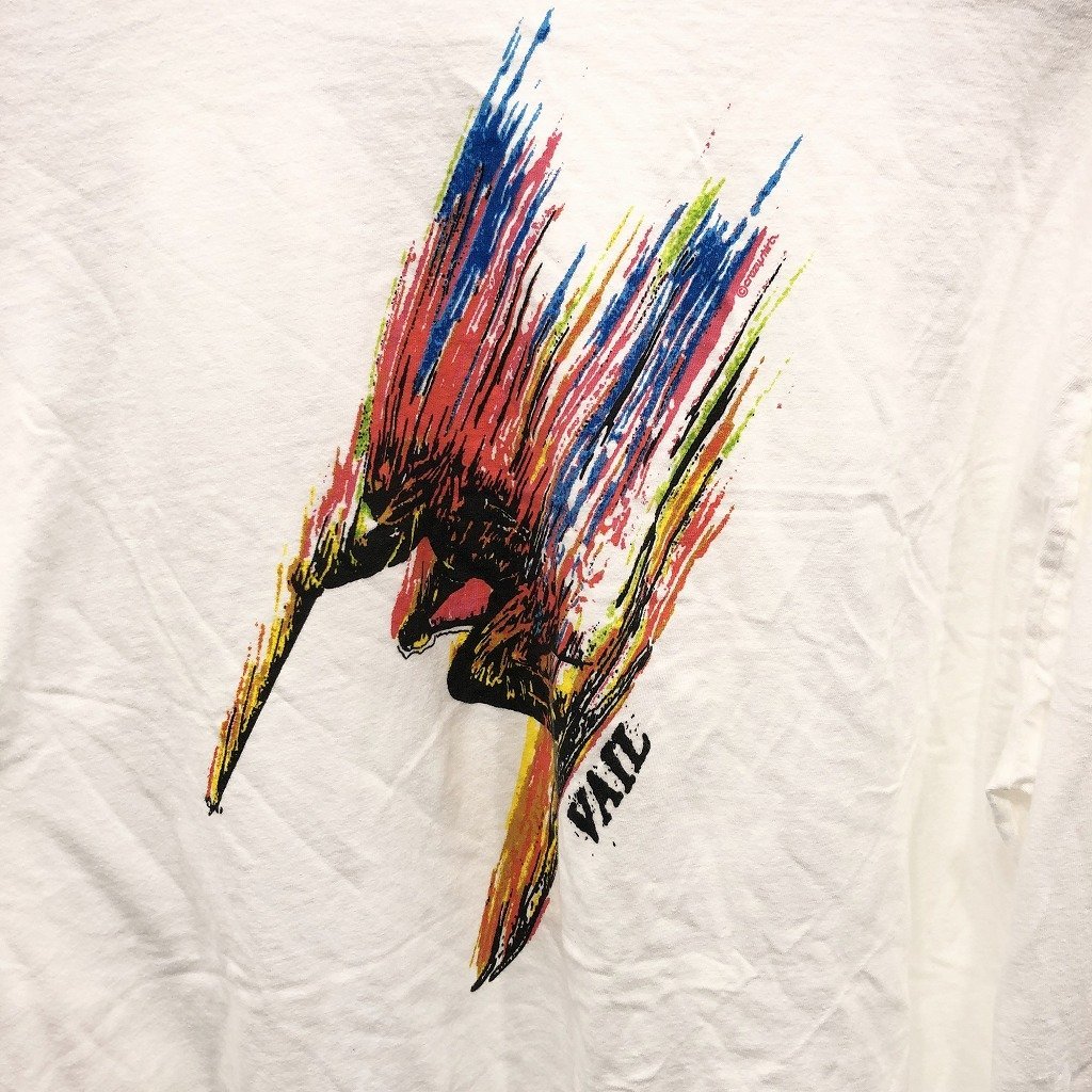 crazy shirts イラストプリント 長袖Ｔシャツ 大きいサイズ ホワイト (メンズ 2XL) 中古 古着 O8616_画像5