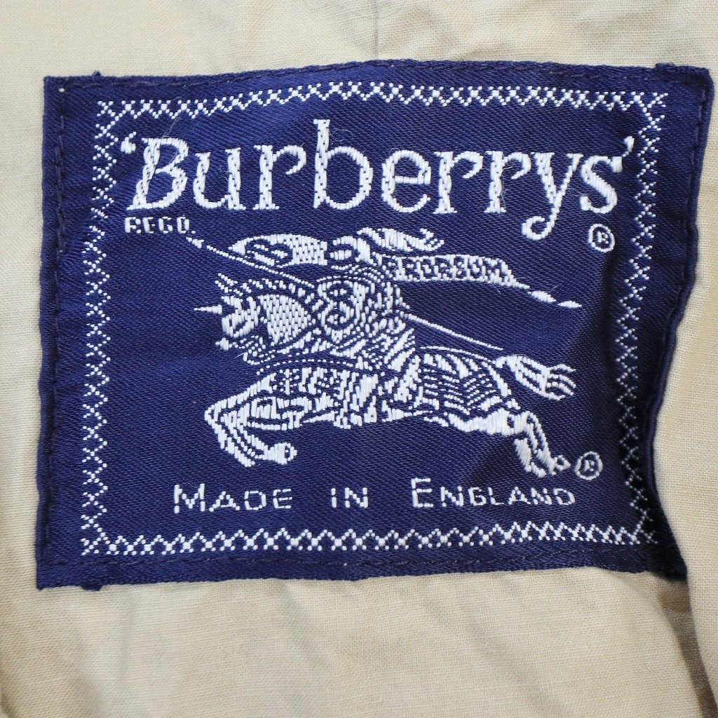 イングランド製 Burberrys バーバリーズ コート 比翼 ベージュ (メンズ M) 中古 古着 O8325_画像6