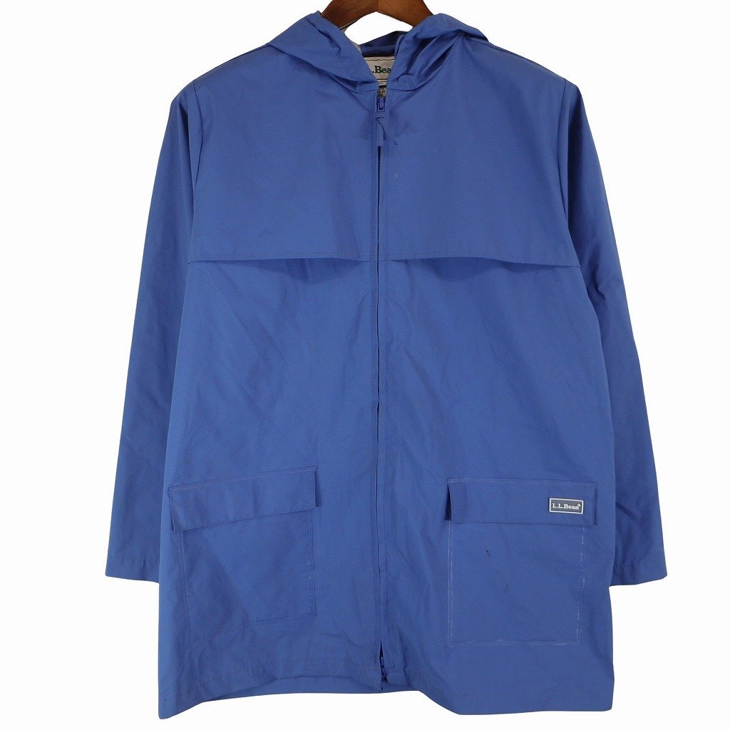 スーパーセール 50%(福袋 L.L.Bean エルエルビーン レイン パーカー アウトドア ブルー (レディース M) 中古 古着 O6782 女性用