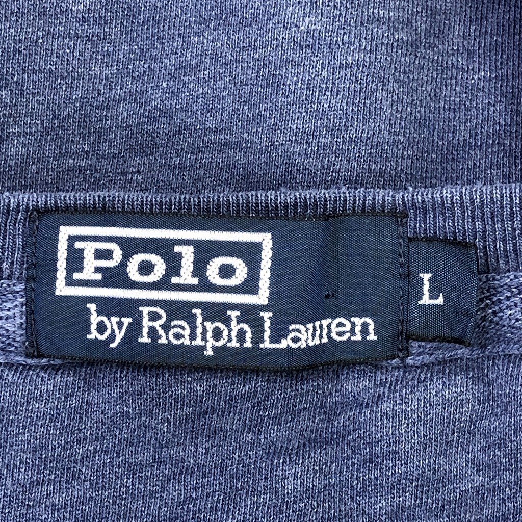 Polo by Ralph Lauren ポロバイラルフローレン ワンポイントロゴ スウェット アメカジ ネイビー (メンズ L) 中古 古着 O9493_画像6