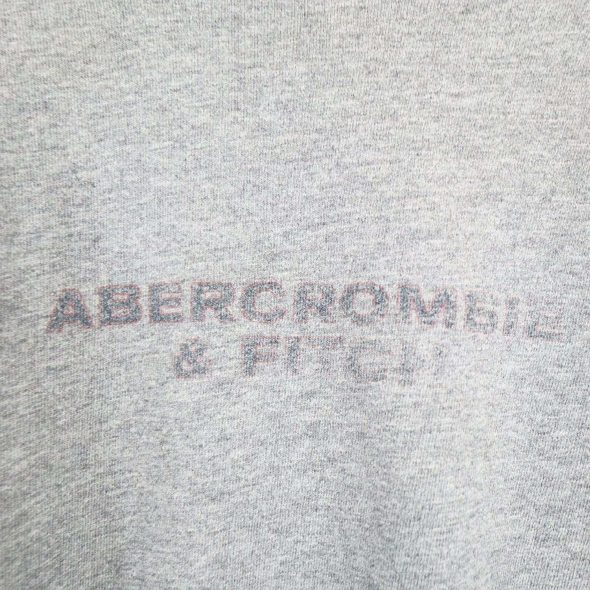 Abercrombie & Fitch アバクロ 半袖 プリント Tシャツ ブランドロゴ 英文字 グレー ( メンズ L ) 中古 古着 N0673_画像3