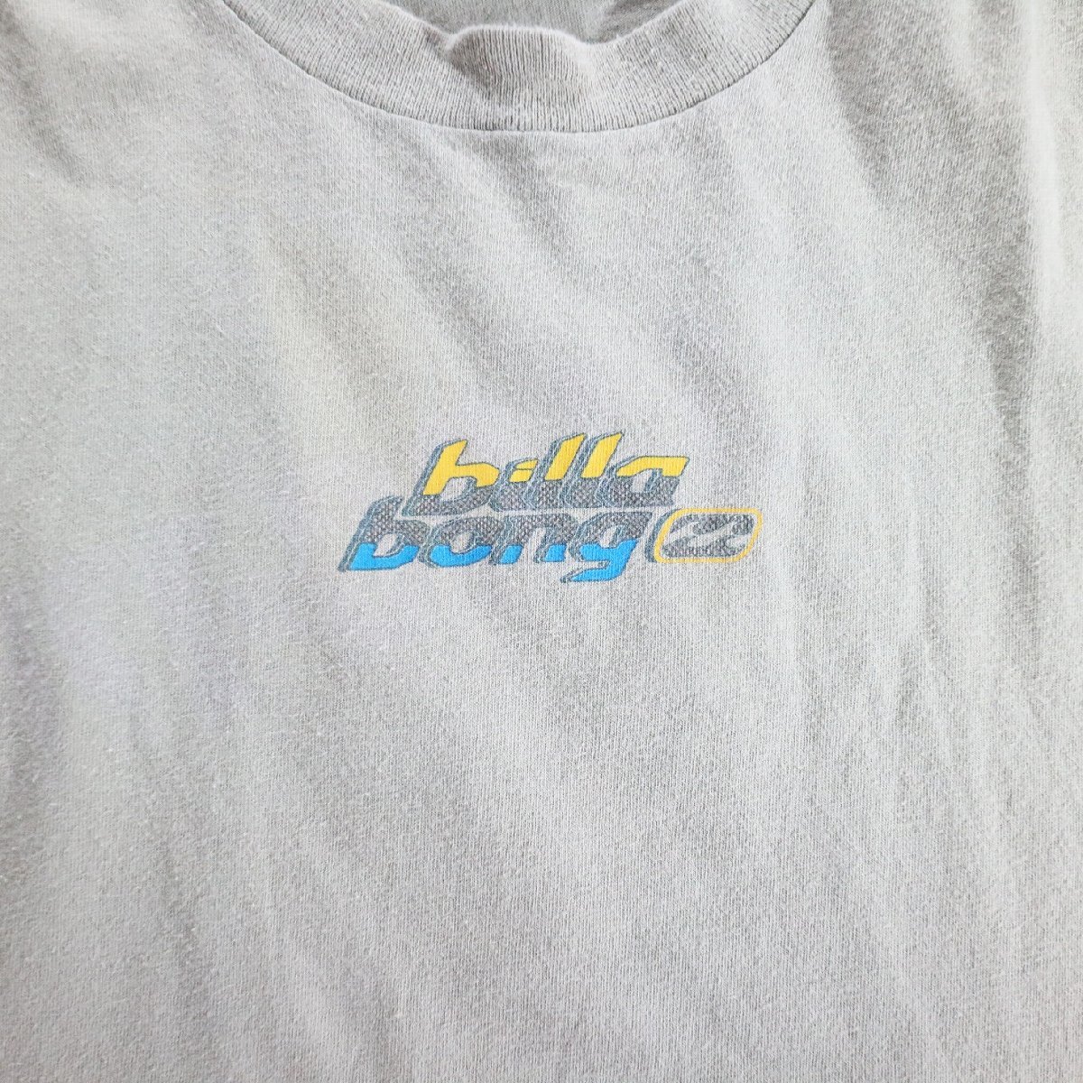 【SALE】F□90年代 USA製 Billabong プリント Tシャツ ベージュ (XL) 中古 古着 k7114_画像3