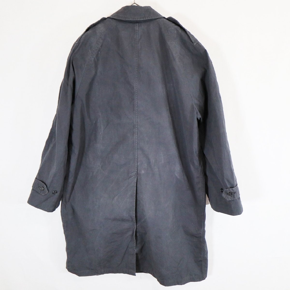 90s 米軍 実物 US.NAVY オールウェザー コート ミリタリー アメリカ軍 軍服 アウター ネイビー ( メンズ 42R ) 中古 古着 N2385_画像2