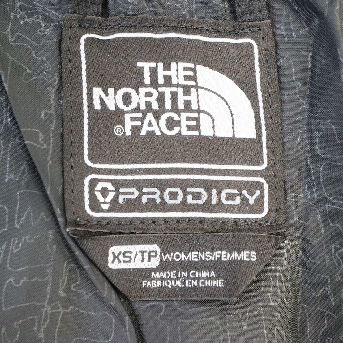 THE NORTH FACE ノースフェイス PRODIGY ダウンジャケット スキーウェア スノボード ブラック ( レディース XS ) 中古 古着 N2224_画像8